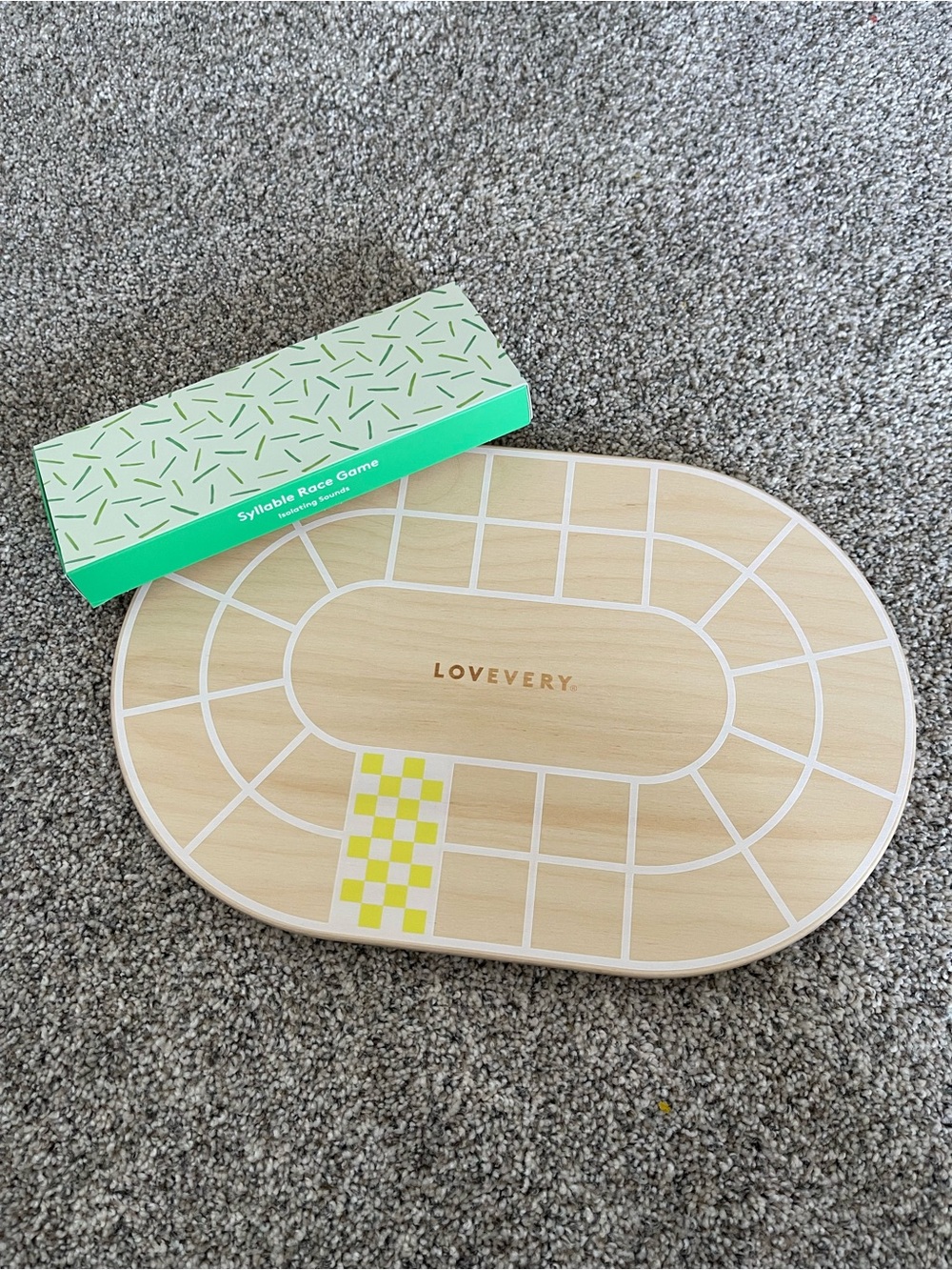 Lovevery Wooden Syllable Race Board Game